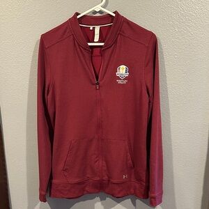Under Armour Maroon Full-Zip Jacket from 2020 Ryder Cup at Whistling Straights